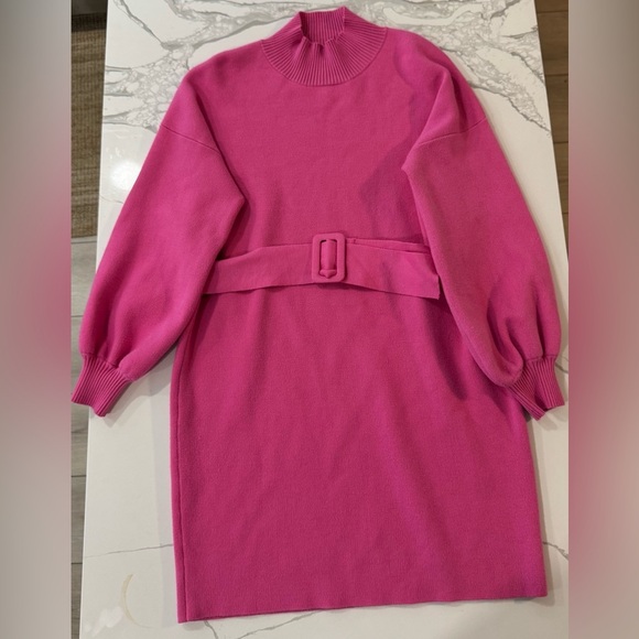 YLLW Yellow the Label Coco Belted Mini Dress Barbie Preppy Colorful Vibrant Mod - Picture 6 of 8